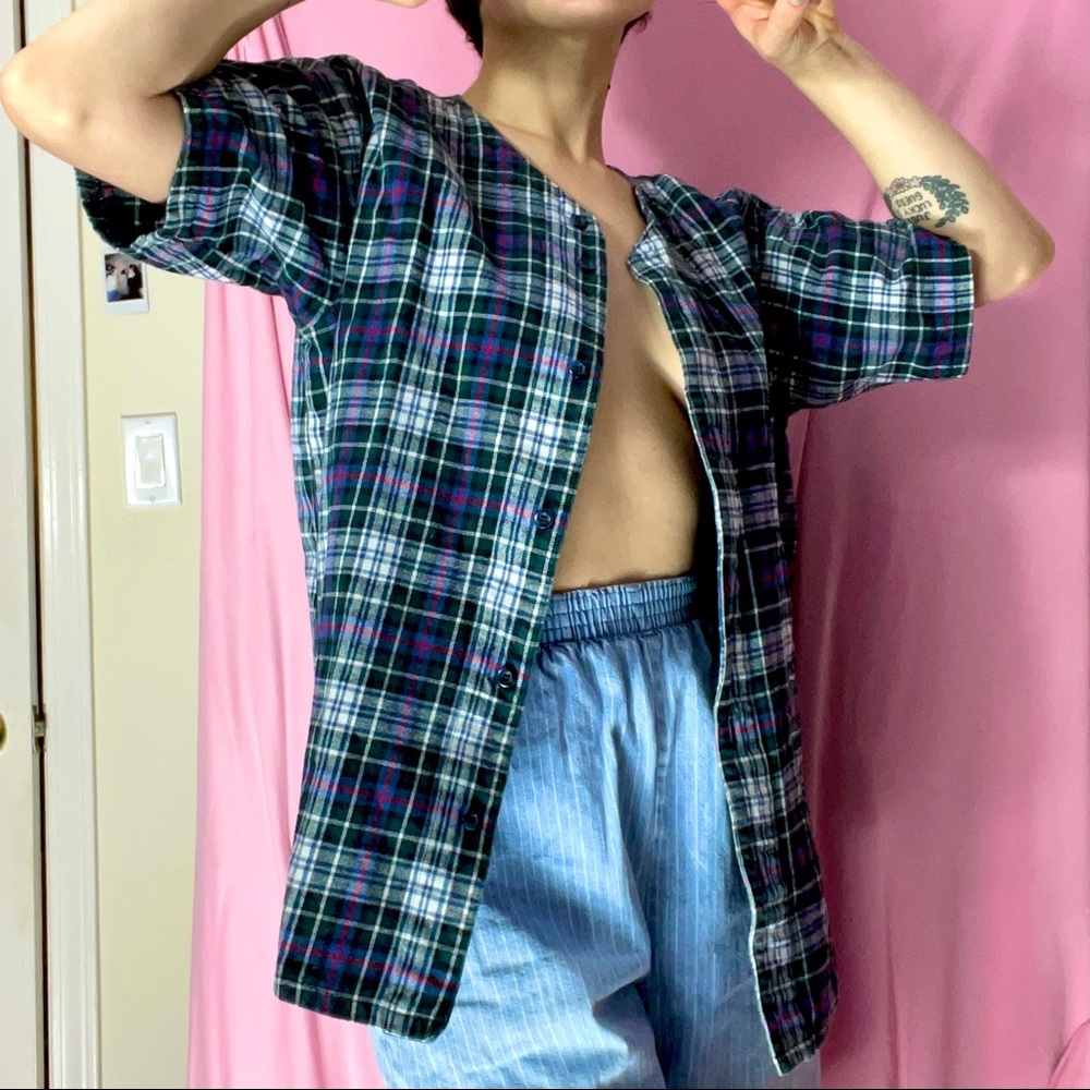 American Apparel Short Sleeve Flannel